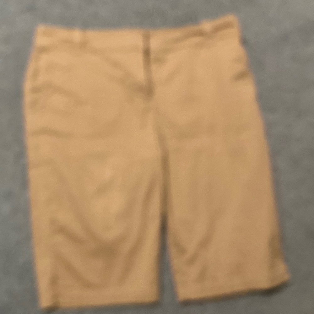 Long khaki shorts